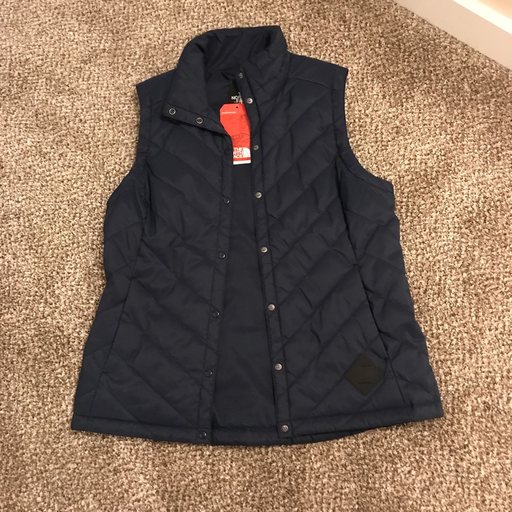The North Face navy blue vest